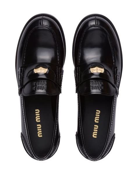 miu miu loafer|farfetch miumiu loafers.